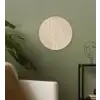 Parallelle lijnen - Lichte textuur - Beige Wandcirkel kunststof plaat 5mm dik klein -sfeer3