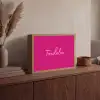 Toedeloe - Roze Light Box met batterij (Wandlamp) middel -sfeer2