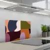 Vormen - Abstract - Kleuren - Vierkant keuken achterwand spatscherm klein -3d_schuin