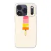 Waterijsje - Retro - Stokje - Roze Telefoonhoesje iPhone 17 Pro klein -3d