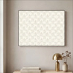 Patroon - Bloemen - Beige Textielframe zwart klein 947 -sfeer2