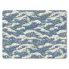 Golven - Klassiek - Blauw muismat rubber klein 262 -3d