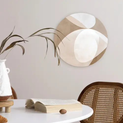 Ovale vormen - Transparant - Zachte overgang Wandcirkel kunststof plaat 5mm dik klein -sfeer4