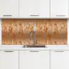 Metaal - Grijs - Oranje - Roest keuken achterwand 2 middel 871 -3d