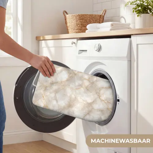 Zandkleurig - Marmer - Natuursteen Badmat klein 997 -USP_WasbaarNL