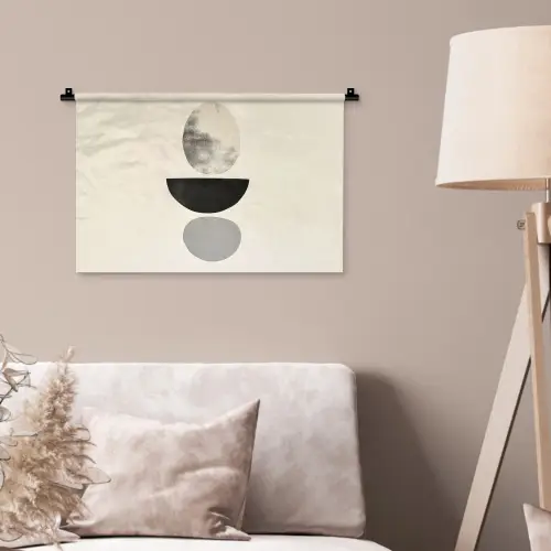 Beige - Japandi - Wabi sabi Wandkleed katoen klein -sfeer4