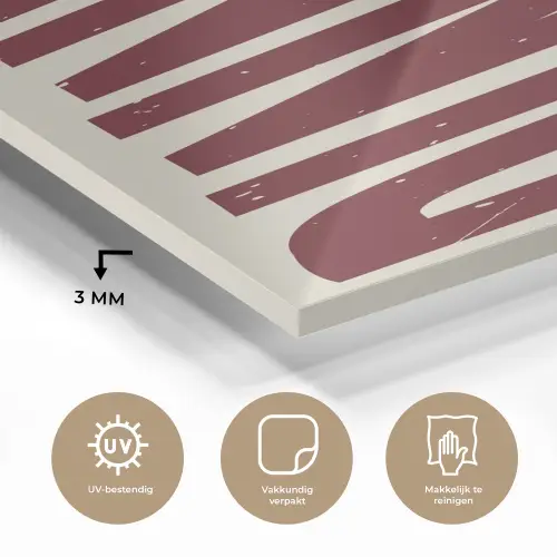Eten - Decoratie - Rood - Vintage plexiglas 5mm klein -sfeer2