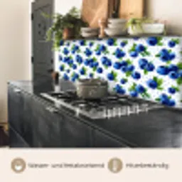 Bessen - Patroon - Blauw keuken achterwand 2 middel 871 -usp_DE