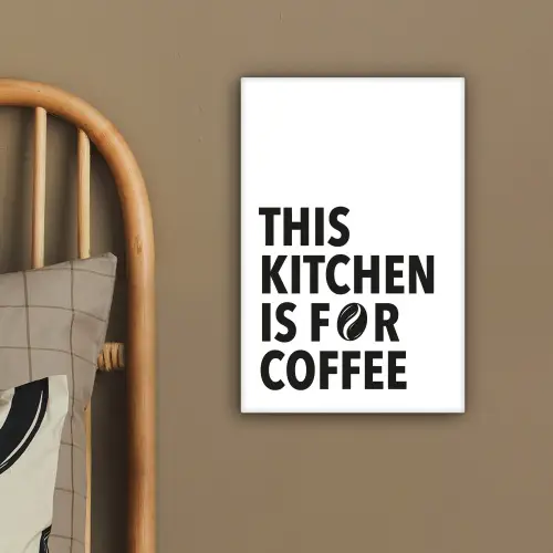 Quotes  - Koffie - Bonen - Modern canvas 2cm klein -sfeer3