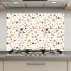 Terrazzo -  Patroon - Wit - Urban keuken achterwand spatscherm klein 900 -3d_website