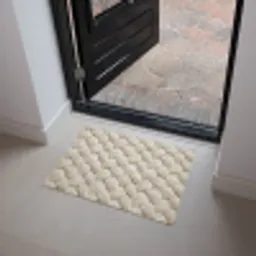 Touw - Gebreid - Beige Deurmat klein 898 -sfeer5