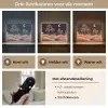 Sterrenhemel - Palmen - Rivier Light Box met batterij (Wandlamp) middel -USP_lichtkleurNL