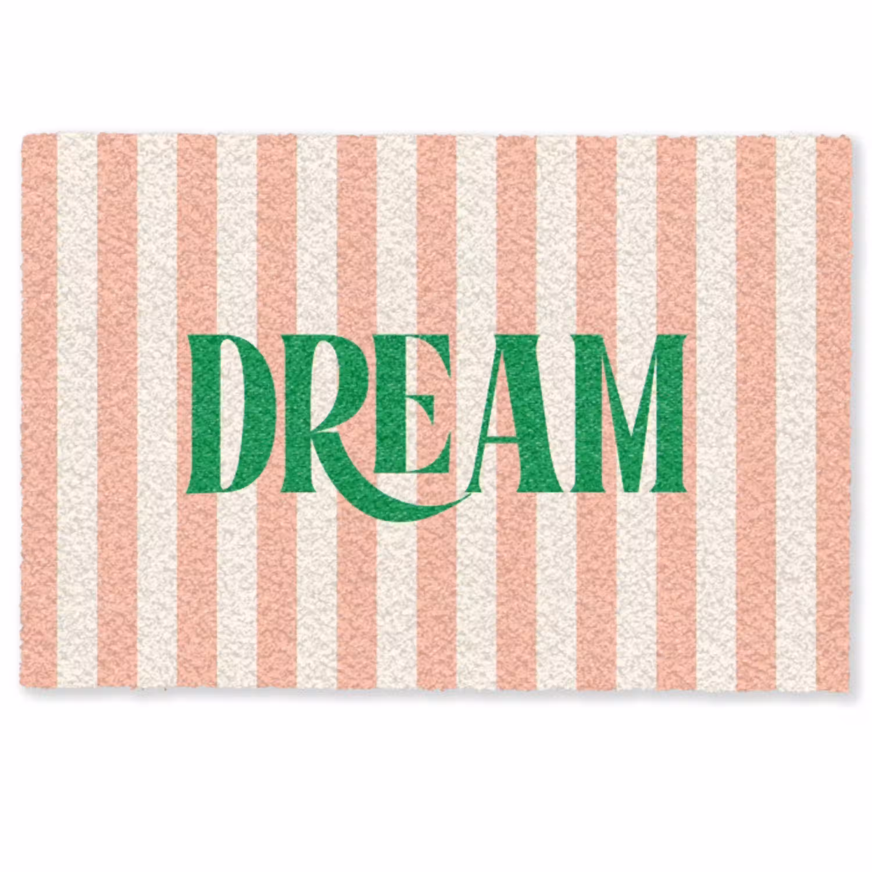 Zachtroze - Groen - Strepen - Dream Deurmat klein -zkaufland3d