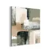 Penseelstreken - Abstract - Aardetinten aluminium wit klein -3d