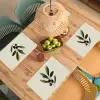 Olijftak - Donkergroen - Olijven Placemat vinyl groot -zzsfeer5_Kitchenyeah-website