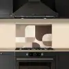 Geometrisch - Geweven structuur - Modern keuken achterwand spatscherm klein -sfeer1