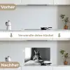 Konijn - Bunny - Zonnebril - Tafelkleed - Pasta - Schattig keuken achterwand spatscherm klein -voor_na_DE