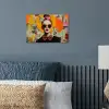 Vrouw - Bril - Strik - Retro poster papier klein -sfeer2