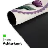 Tulpen - Paars - Lijst - Bladeren Muismat XXL klein -sfeer2