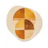 Cirkels - Geel - Minimalistisch Wandcirkel Organisch Plexiglas middel -3d