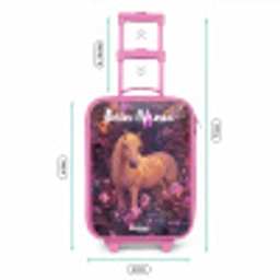 Paard - Bloemen - Paars - Vlinder Kinderkoffer - Roze klein -productfoto_formaten