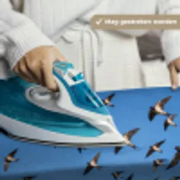 Zwaluwen - Vliegen - Blauw Wandkleed katoen klein -sfeer9