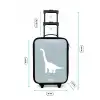 Blauw met Brachiosaurus dino Kinderkoffer - Zwart klein -productfoto_formaten