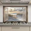Doorkijk - Strand - Duinen - Zee - Natuur keuken achterwand spatscherm klein -3d_website
