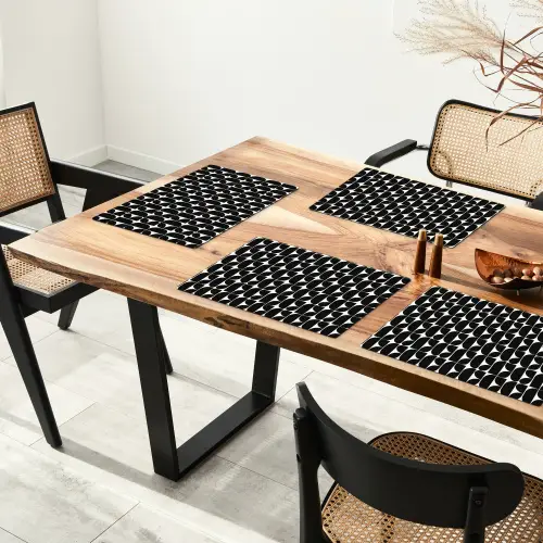 Modern - Geometrisch - Zwart Placemat vinyl groot 368 -zzsfeer4_Kitchenyeah-website