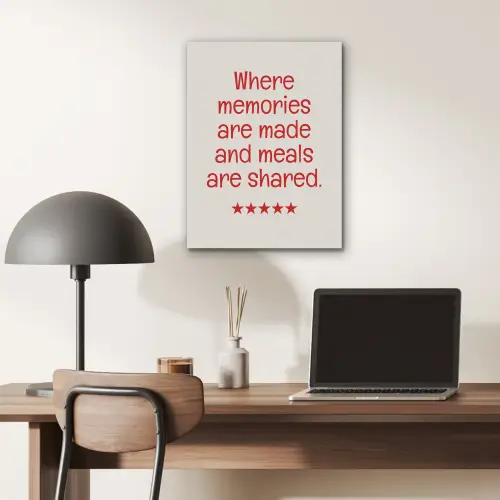 Quote - Sterren - Rood - Memories PET vilt klein -sfeer5