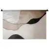 Contourlijnen - Abstracte landschap Wandkleed katoen middel -zz3d