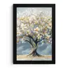 Boom - Winter - Levensboom - Modern - Goud fotolijst zwart zonder passe partout klein -3d