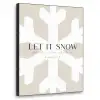Sneeuw - Japandi - Winter - Decoratie Textielframe zwart klein -3d