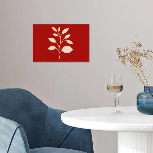 Silhouet - Bladeren - Tak poster papier klein -sfeer3