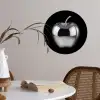 Appel - Metallic - Symmetrisch Wandcirkel behangsticker klein -sfeer3