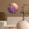 Lavendelbloemen - Paars - Zonlicht Wandcirkel plexiglas klein -sfeer1