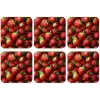 Aardbei - Fruit - Rood onderzetter kurk middel -zkaufland3dotto