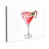 Cocktail - Drank - Winter - Kunst Tuinposter op houten frame 2 cm dik middel -3d