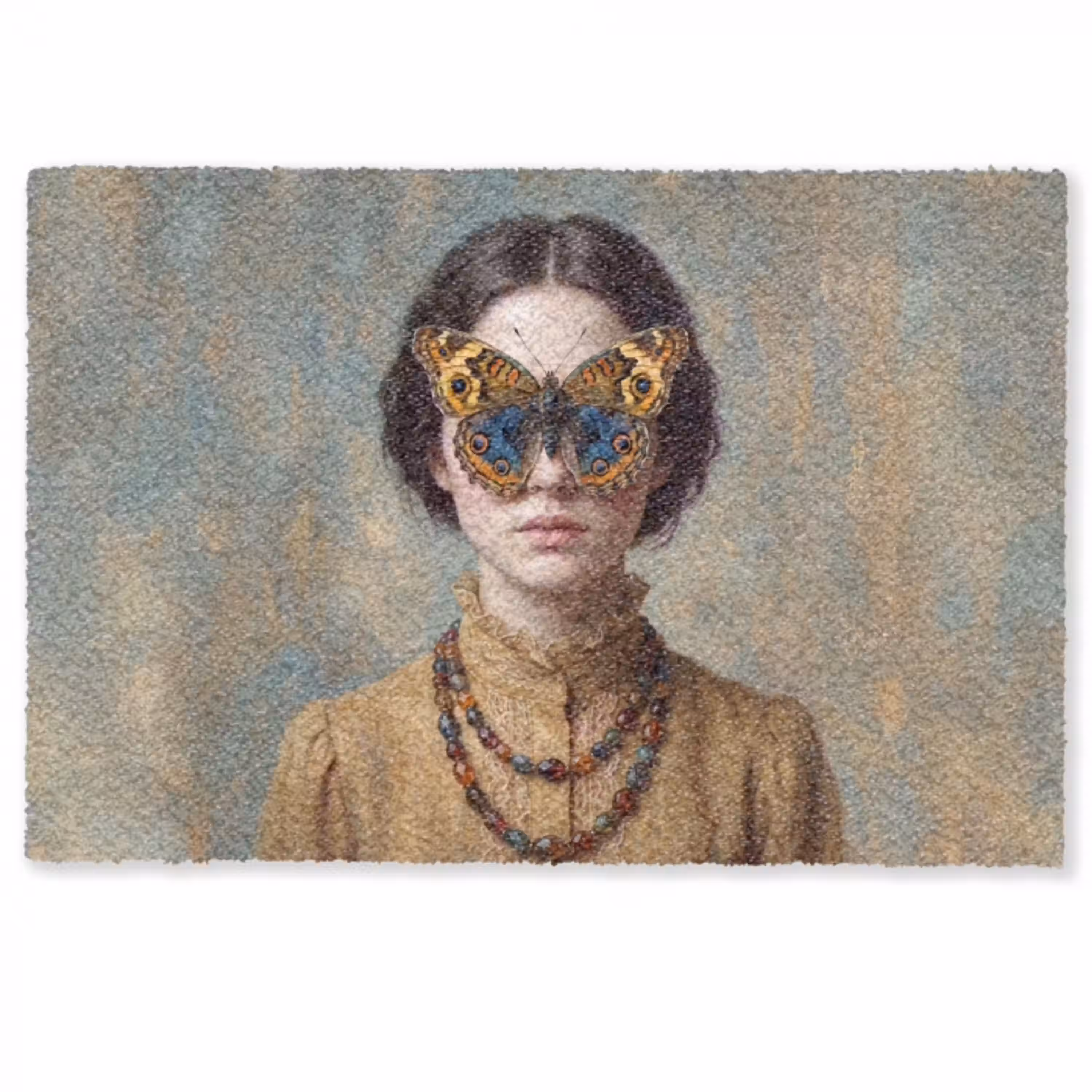 Portret - Vlinder - Kleurrijk Deurmat klein -zkaufland3d