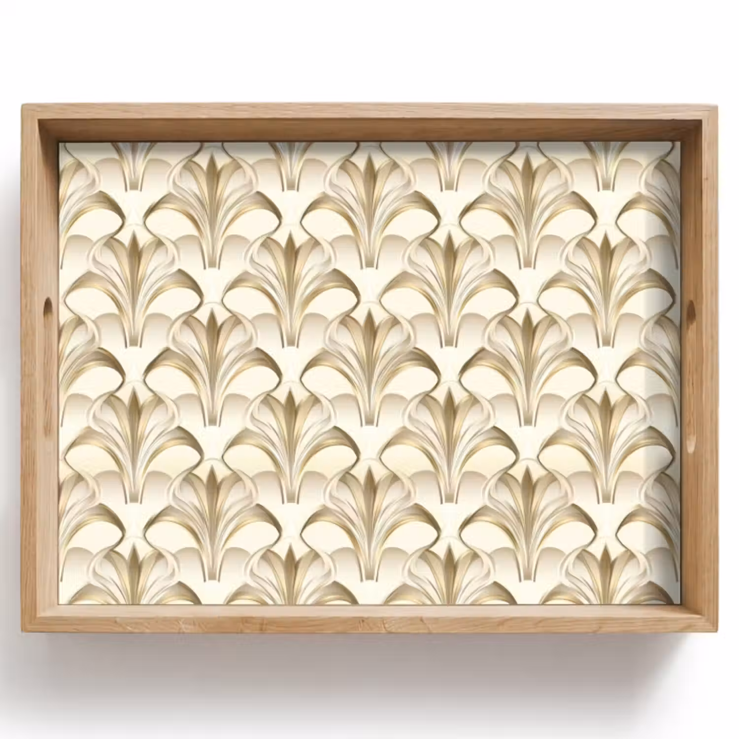 Tablett - Ornament - Barock - Gold