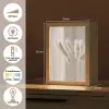 Pampasgras - Pluim - Wit Light Box met kabel (Tafellamp) klein -USP_NL