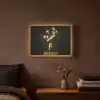 Sierlijk - Boeket - Goud - Vaas Light Box met batterij (Wandlamp) middel -sfeer4