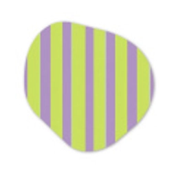 Strepen - Patroon - Groen Wandcirkel Organisch Forex 3mm klein 629 -3d
