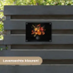 Herfst - Boeket - Oranje tuinposter los doek klein -sfeer3