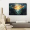 Vogels - Zon - Bomen - Groen canvas 2cm klein -sfeer6