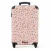 Luipaard patroon op poederroze NBS - Handbagage koffer - Kinderen Unisex middel -productfoto_recht