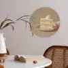 Vanilletaart - Cake - Romig Akoestische PET Vilt - Rond klein -sfeer3