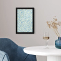 Giraf - Modern - Blauw fotolijst zwart zonder passe partout klein 224 -sfeer4