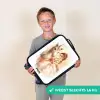 Prinses in jurk met witte eenhoorn Kinderkoffer - Zwart klein -sfeer4_NL