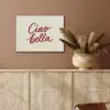 Ciao bella - Rood - Wit - Minimalistisch PET vilt klein -sfeer4
